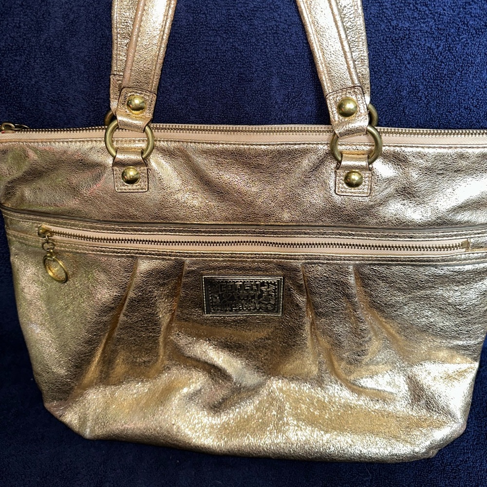 COACH POPPY GLITTER GLAM DAISY TOTE 20361E